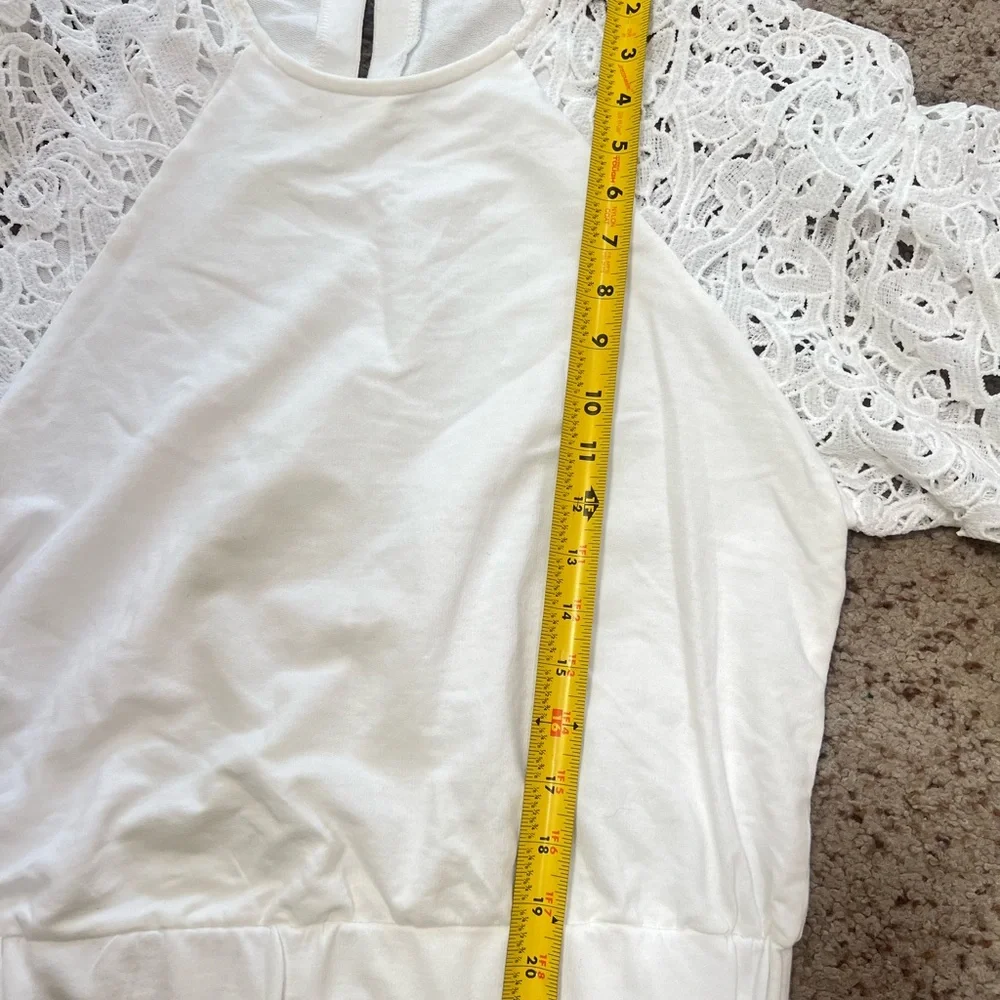 Anthropologie Dolan Puff Sleeve White Blouse Top Size Medium Chic Stylist